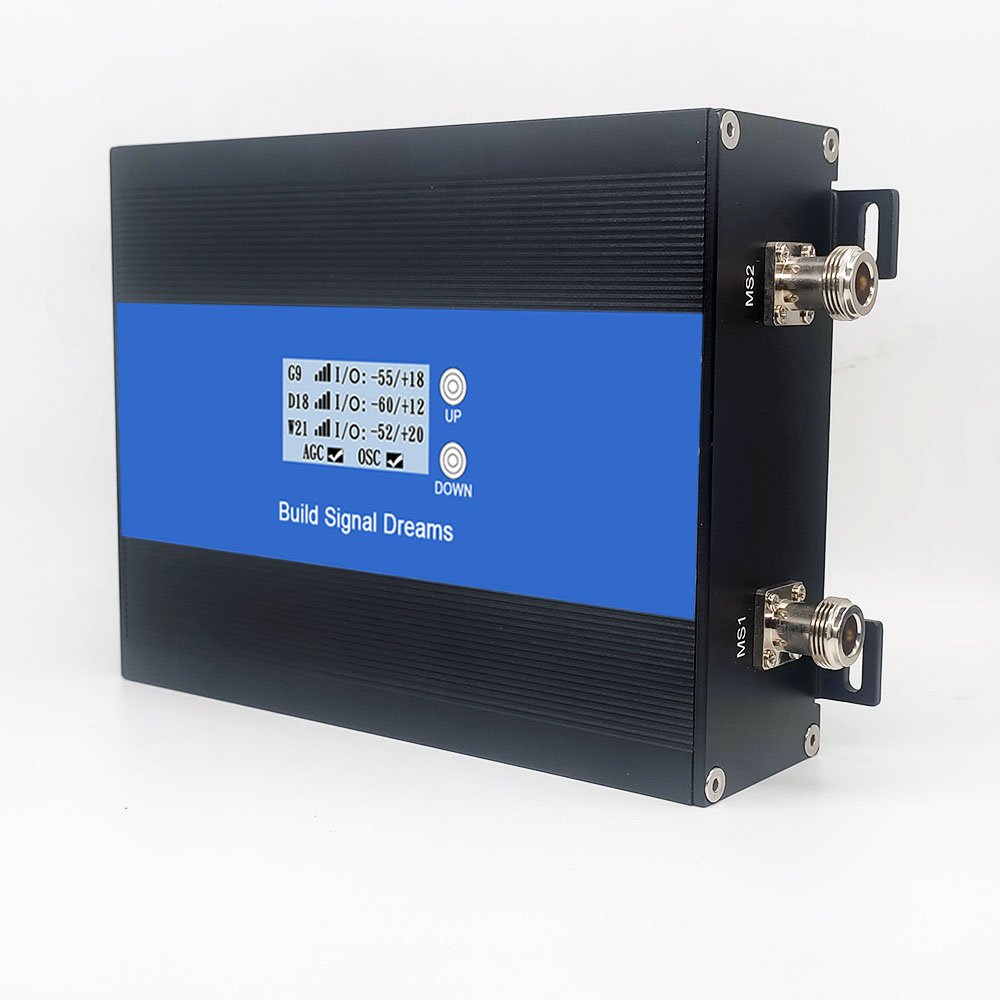 Tri Band 850/1800/2100Mhz Signal Amplifier B5 B3 B1 CDMA 3G Repeater DCS LTE 4G Booster WCDMA Connect Two Indoor Antennas